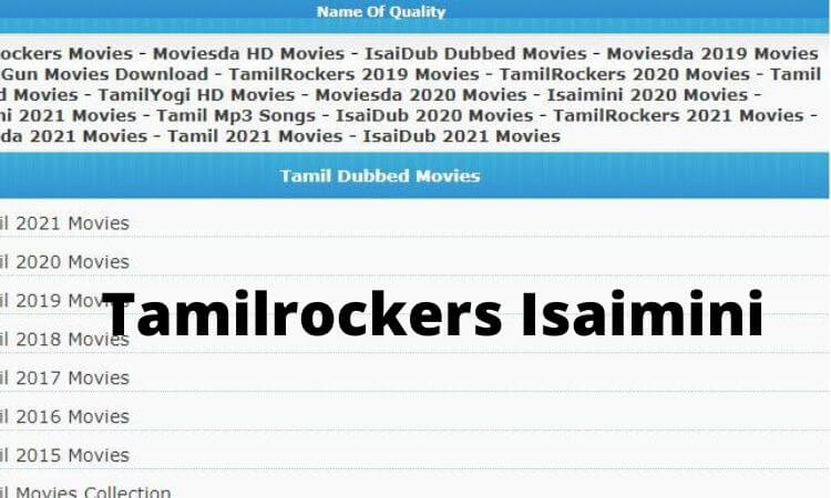Tamilrockers Isaimini 2022 Tamil Movie, Isaimini Tamilrockers Tamil Dubbed Movies Download, Isaimini.com, tamilrockers.com