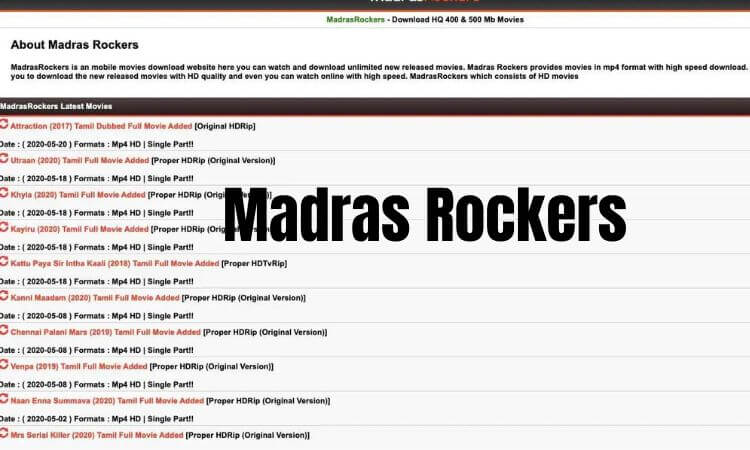 Madras Rockers Madradrockers 2022, MadrasRockers, Madrasrockars, Madras Rockers Tamil movie Rockers, Madras Rockers com 2021